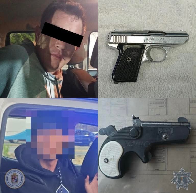 EN LA SEMANA QUE TERMINÓ, LA POLICÍA DE LEÓN ASEGURÓ OCHO ARMAS DE FUEGO Y 1,951 PERSONAS DETENIDAS😱