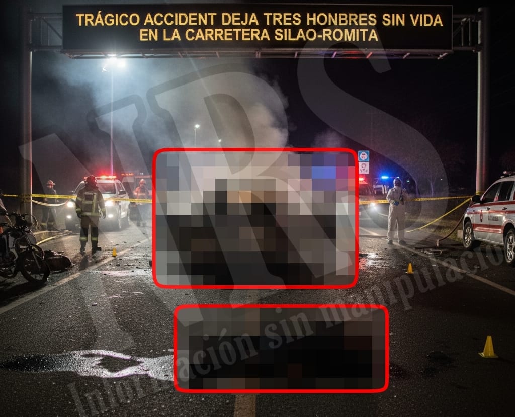 TRÁGICO ACCIDENTE DEJA TRES HOMBRES SIN VIDA EN LA CARRETERA ROMITA – CUERÁMARO