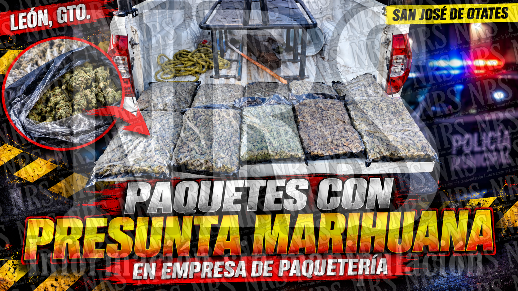 Olor penetrante de presunta marihuana desata movilización policial en paquetería de León 